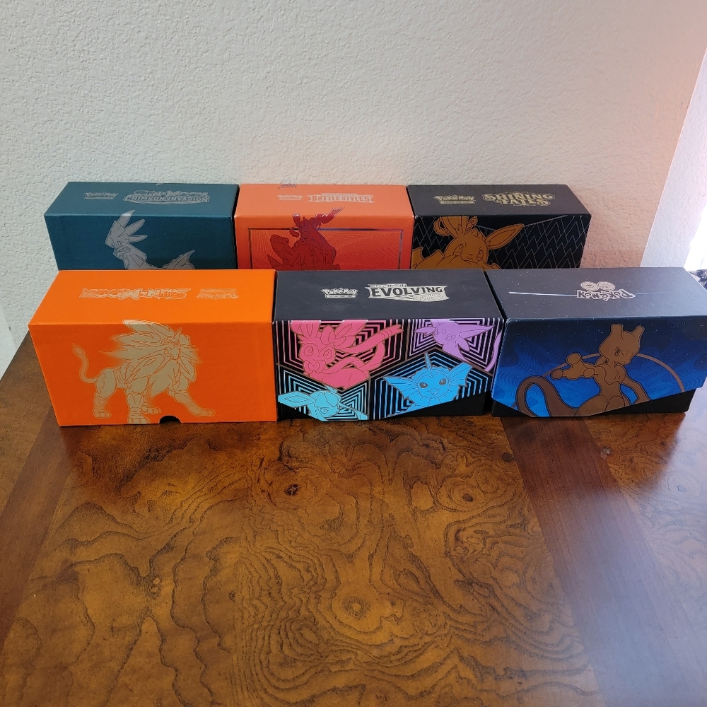 Pokemon Cards Containers Lot TCG